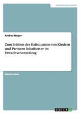 Zum Erleben der Haftsituation von Kindern und Partnern Inhaftierter im Erwachsenenvollzug