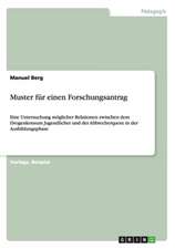 Muster für einen Forschungsantrag