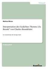 Interpretation des Gedichtes 