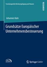 Grundsätze Europäischer Unternehmensbesteuerung