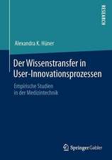 Der Wissenstransfer in User-Innovationsprozessen: Empirische Studien in der Medizintechnik