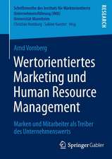 Wertorientiertes Marketing und Human Resource Management