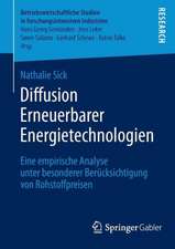 Diffusion Erneuerbarer Energietechnologien: Eine empirische Analyse unter besonderer Berücksichtigung von Rohstoffpreisen