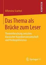 Das Thema als Brücke zum Leser: Themenforschung zwischen klassischer Kognitionswissenschaft und Postkognitivismus