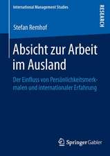 Absicht zur Arbeit im Ausland