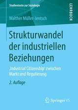 Strukturwandel der industriellen Beziehungen: ,Industrial Citizenship' zwischen Markt und Regulierung