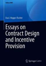 Essays on Contract Design and Incentive Provision