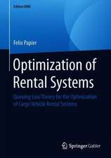 Optimization of Rental Systems