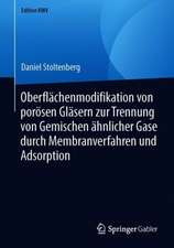 Oberflächenmodifikation von porösen Gläsern zur Trennung von Gemischen ähnlicher Gase durch Membranverfahren und Adsorption