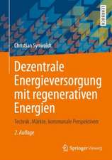 Dezentrale Energieversorgung mit regenerativen Energien: Technik, Märkte, kommunale Perspektiven