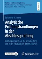 Analytische Prüfungshandlungen in der Abschlussprüfung: Einflussfaktoren auf die Verarbeitung von nicht-finanziellen Informationen