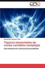 Topicos Elementales de Varias Variables Complejas