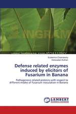 Defense related enzymes induced by elicitors of Fusarium in Banana