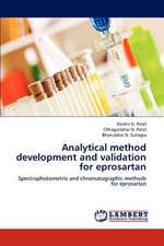 Analytical method development and validation for eprosartan