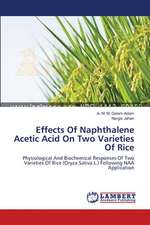 Effects Of Naphthalene Acetic Acid On Two Varieties Of Rice