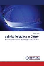 Salinity Tolerance in Cotton