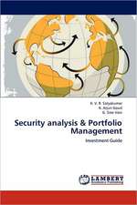 Security analysis & Portfolio Management