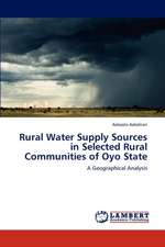 Rural Water Supply Sources in Selected Rural Communities of Oyo State