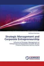 Strategic Management and Corporate Entrepreneurship