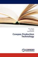 Cowpea Production Technology