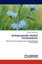 Antispasmodic Herbal Formulations