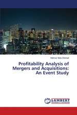 Profitability Analysis of Mergers and Acquisitions: An Event Study