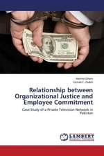 Relationship between Organizational Justice and Employee Commitment