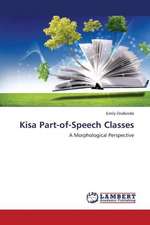 Kisa Part-of-Speech Classes