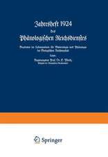 Jahresheft 1924 des Phänologischen Reichsdienstes: Bearbeitet im Laboratorium für Meteorologie und Phänologie der Biologischen Reichsanstalt