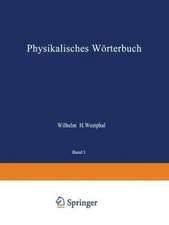 Physikalisches Wörterbuch: Zwei Teile in Einem Band