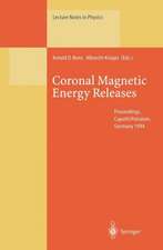 Coronal Magnetic Energy Releases: Proceedings of the CESRA Workshop Held in Caputh/Potsdam, Germany 16–20 May 1994