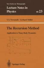 The Recursion Method: Application to Many-Body Dynamics