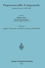 Organometallic Compounds: Literature Survey 1937–1959