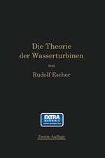 Die Theorie der Wasserturbinen: Ein kurzes Lehrbuch