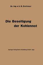 Die Beseitigung der Kohlennot: Unter besonderer Berücksichtigung der Elektrotechnik