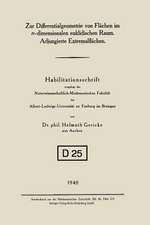 Zur Differentialgeometrie von Flächen im n-dimensionalen euklidischen Raum. Adjungierte Extremalflächen