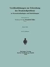 Veröffentlichungen zur Erforschung der Druckstoßprobleme in Wasserkraftanlagen und Rohrleitungen