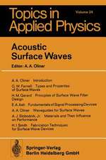 Acoustic Surface Waves