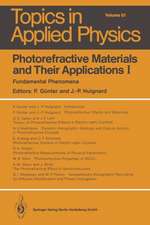 Photorefractive Materials and Their Applications I: Fundamental Phenomena