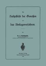 Die Haftpflicht der Genossen und das Umlageverfahren