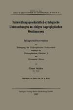 Entwicklungsgeschichtlich-cytologische Untersuchungen an einigen saprophytischen Gentianaceen