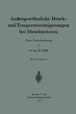 Außergewöhnliche Druck- und Temperatursteigerungen bei Dieselmotoren: Eine Untersuchung