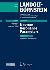 Neutron Resonance Parameters: Subvolume A. Supplement to I/24