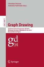 Graph Drawing: 22nd International Symposium, GD 2014, Würzburg, Germany, September 24-26, 2014, Revised Selected Papers