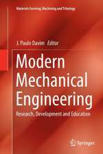 Modern Mechanical Engineering: Research, Development and Education