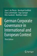 German Corporate Governance in International and European Context