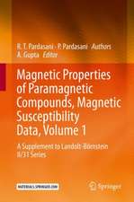 Magnetic Properties of Paramagnetic Compounds, Magnetic Susceptibility Data, Volume 1