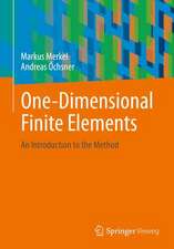 One-Dimensional Finite Elements: An Introduction To The Method