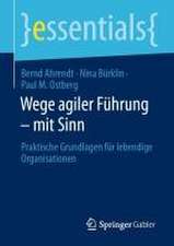 Wege agiler Führung – mit Sinn: Praktische Grundlagen für lebendige Organisationen