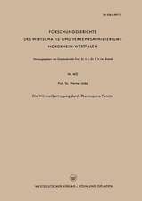 Die Wärmeübertragung durch Thermopane-Fenster